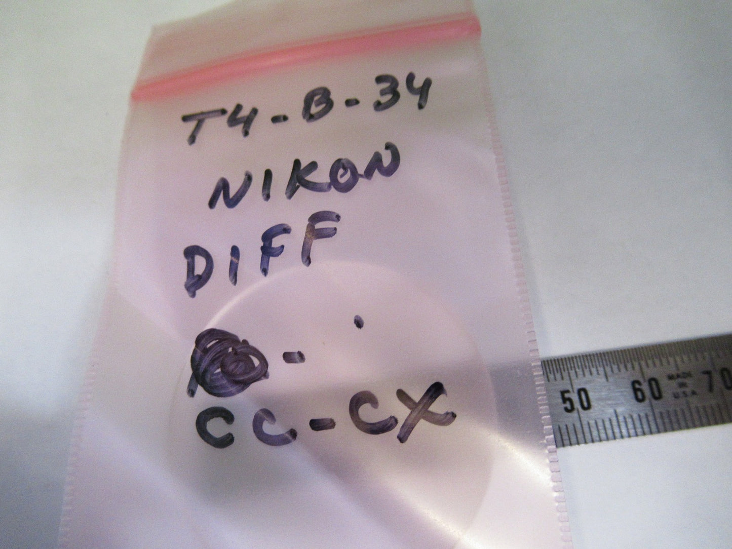 NIKON JAPAN FILTER DIFFUSER CC-CX LENS MICROSCOPE PART AS PICTURED T4-B-34