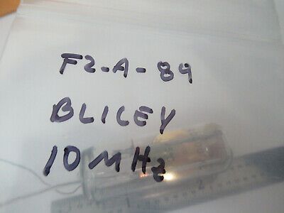 RARE QUARTZ CRYSTAL RESONATOR FREQUENCY 10 MHz BLILEY BG GLASS PACKAGE F2-A-89