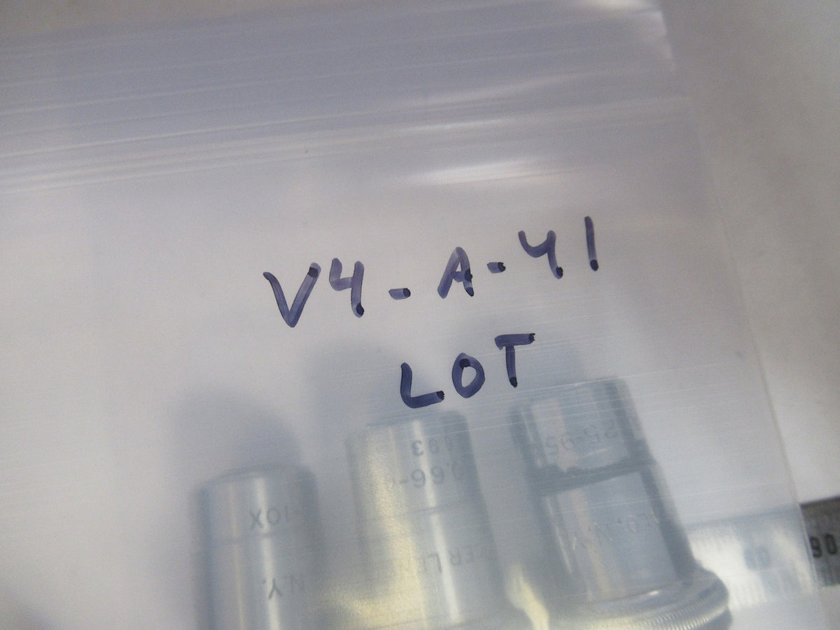 Lot Objectives Spencer Lens Co. American Optical Co. Lens Optics Microscope Part