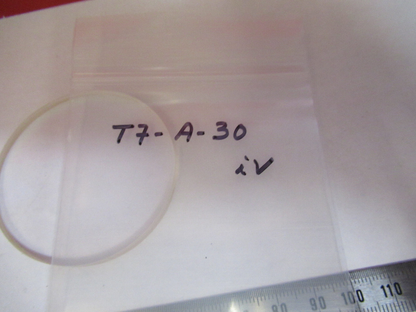 OPTICAL FLAT WINDOW GLASS LASER OPTICS AS PICTURED T7-A-30