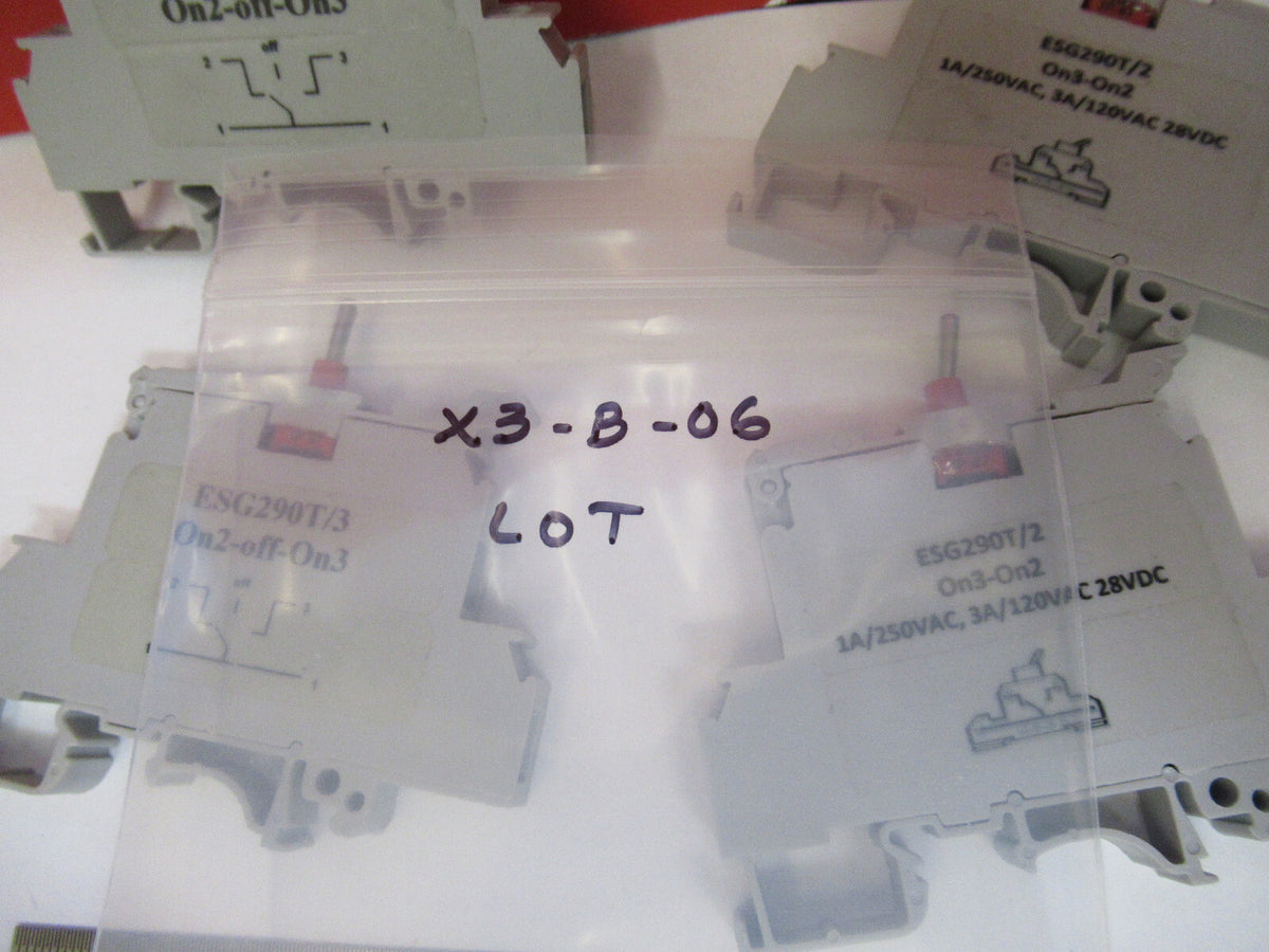 LOT INDUSTRIAL CONTROL SWITCHES ESG290T AS PICTURED X3-B-06