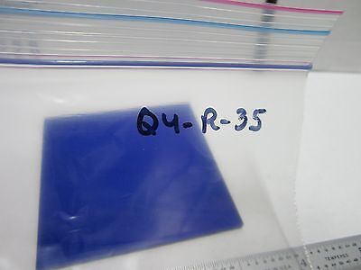OPTICAL LARGE BLUE FILTER LASER OPTICS AS IS BIN#Q4-R-35
