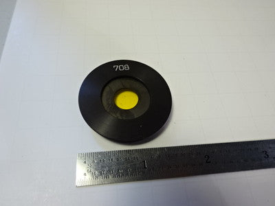Microscope Part American Optical Co. American Round Yellow 708 Filter Optics B