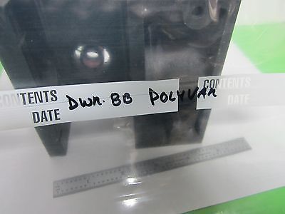MICROSCOPE PART POLYVAR REICHERT LEICA EPI BLOCK FRONT HEAD AS IS DWR#8D