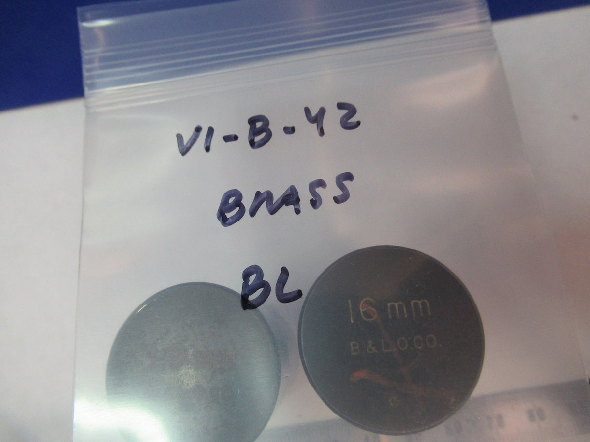Lot Bausch & Lomb Brass Container Objectives Microscope Part