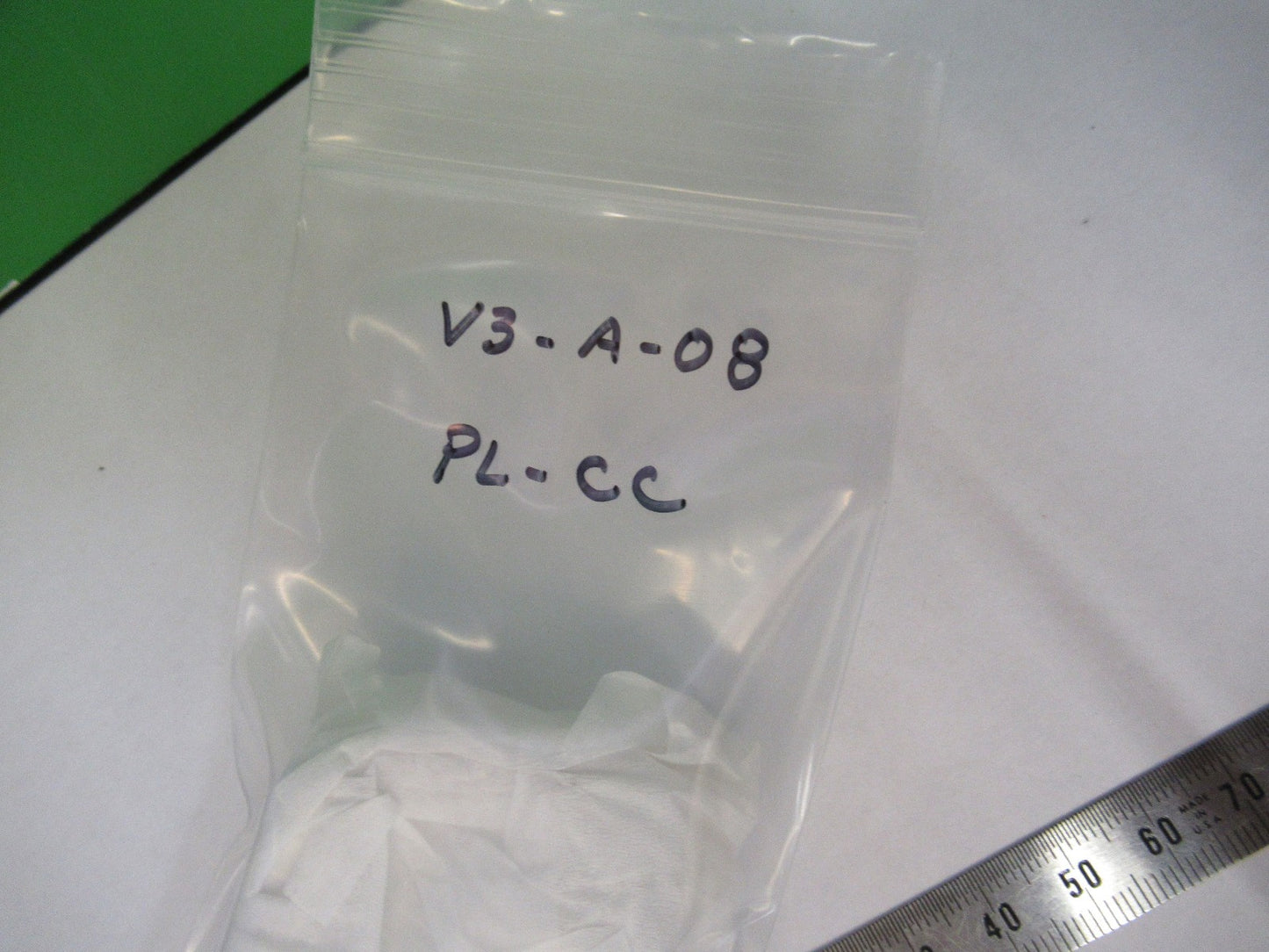 OPTICAL PLANO CONCAVE LENS THICK GLASS MIL SPEC OPTICS AS PICTURED V3-A-08