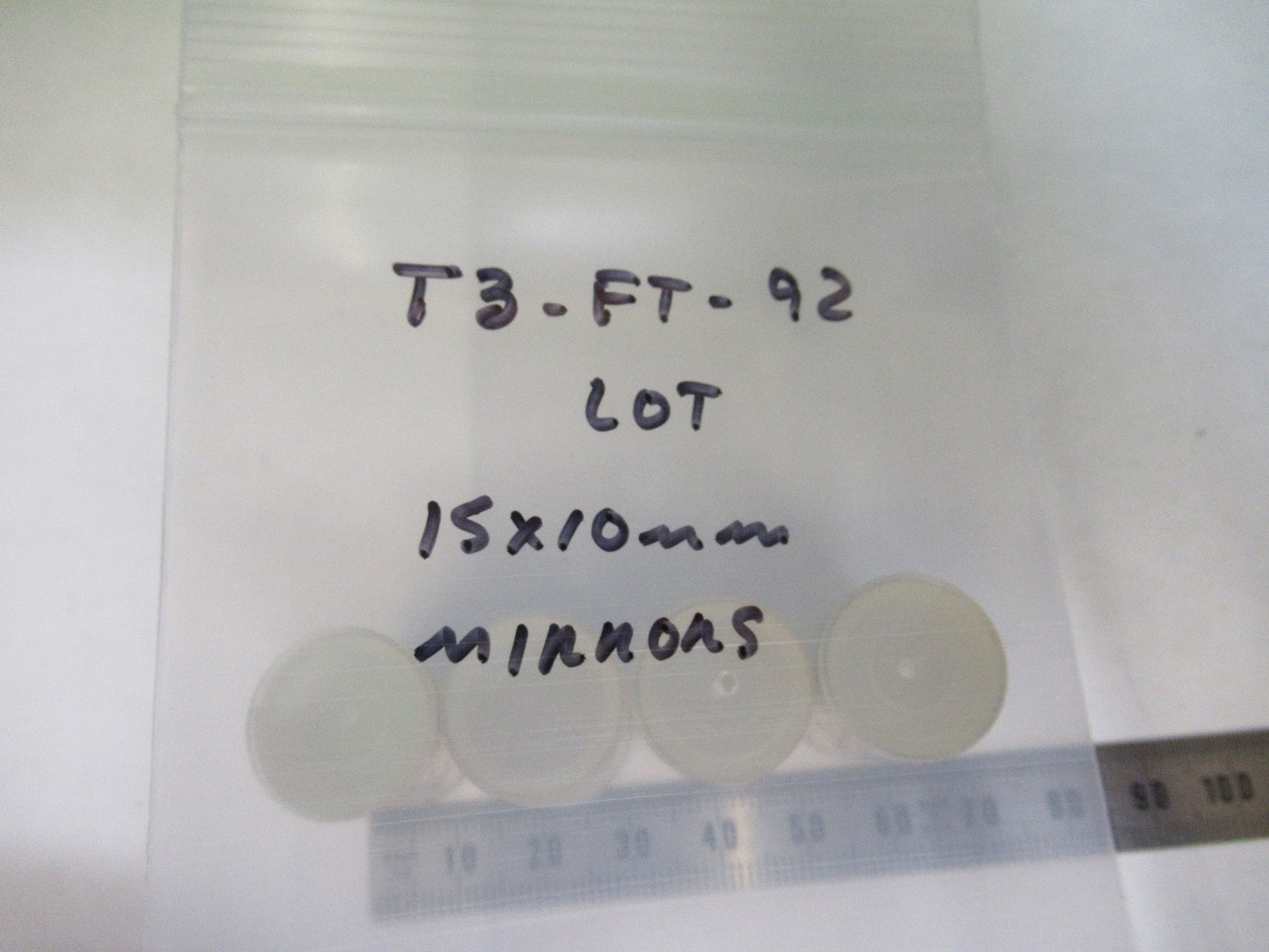 LOT OPTICAL SPECTRA PHYSICS COATED LENS PHOTONICS OPTICS 15x10mm as pic T3-FT-92