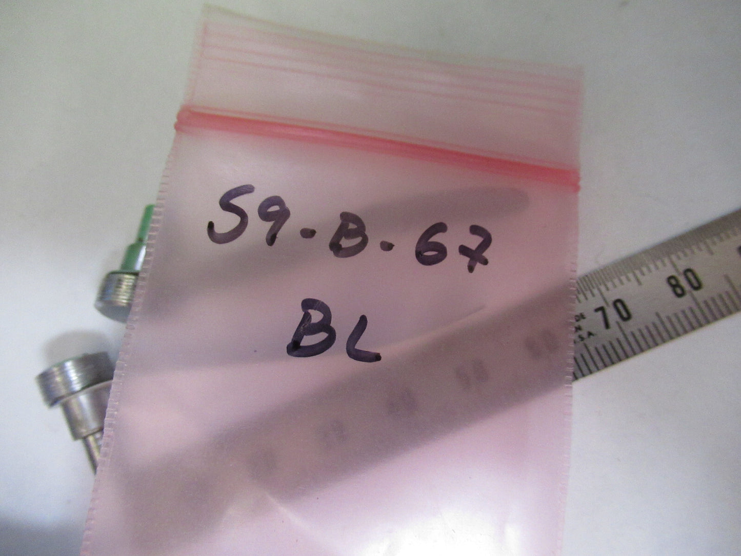 BAUSCH LOMB PAIR CLIPS STAGE MICROSCOPE PART AS PICTURED #S9-B-67
