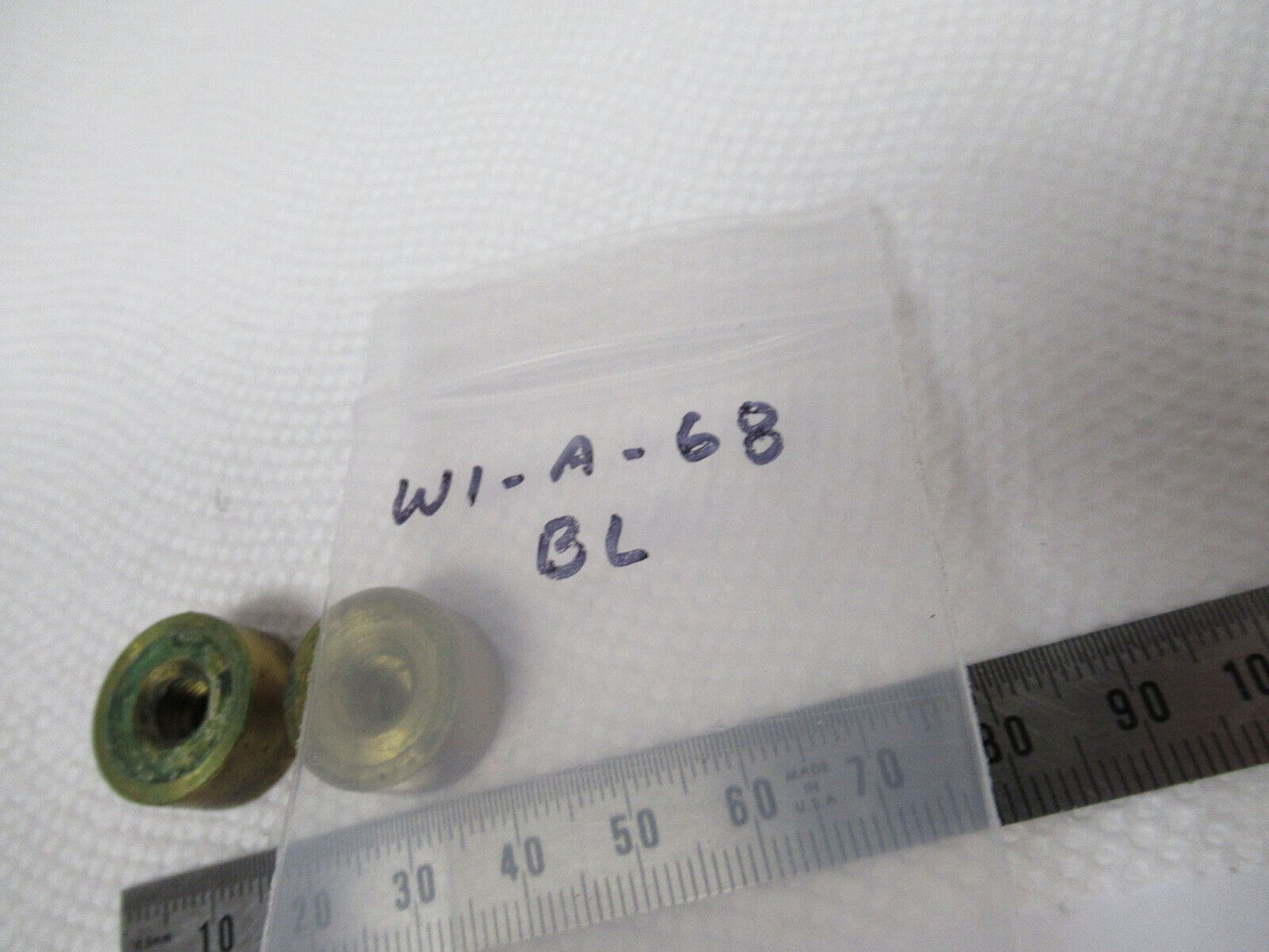 ANTIQUE BAUSCH LOMB BRASS SPANNER NUTS MICROSCOPE PART AS PICTURED w1-a-68