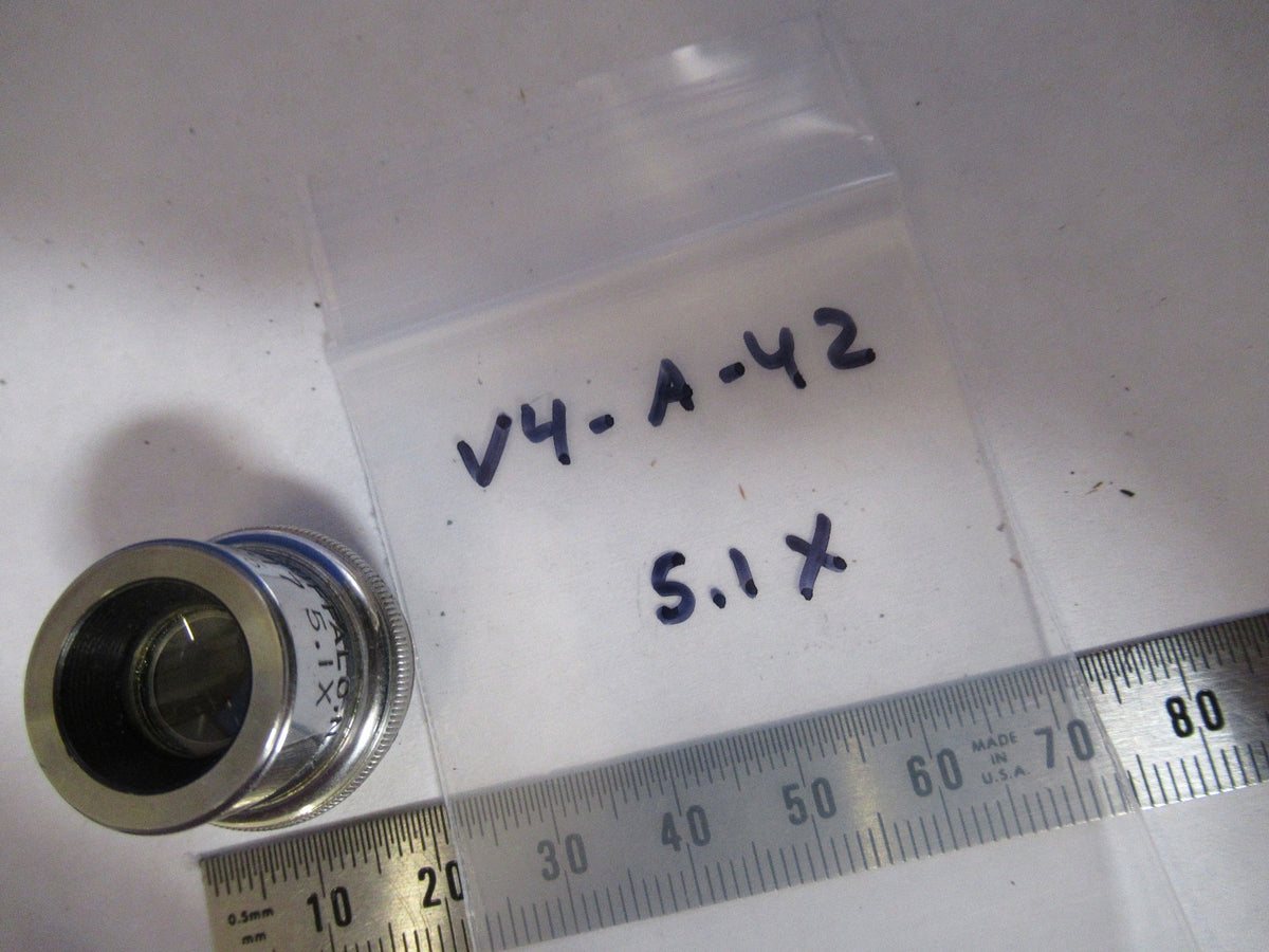 Objective Spencer Lens Co. American Optical Co. Lens 5.1X Optics Microscope Part