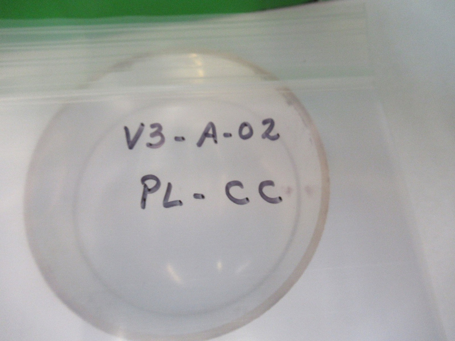 HUGE OPTICAL PLANO CONCAVE RARE GLASS MIL SPEC OPTICS AS PICTURED V3-A-02