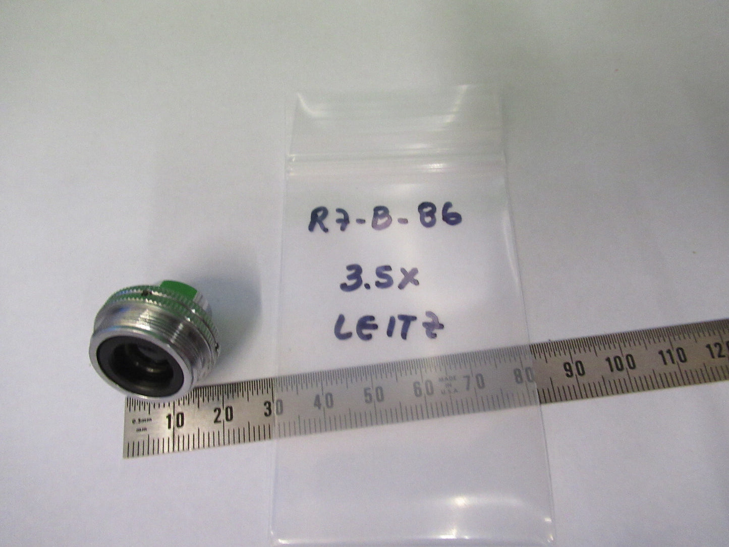 LEITZ WETZLAR OBJECTIVE 3.5X /170 OPTICS MICROSCOPE PART AS PICTURED #R7-B-86