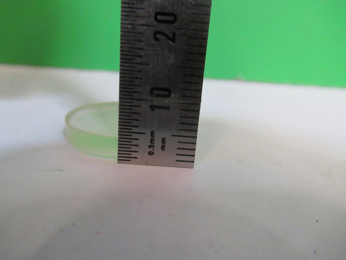 OPTICAL FLAT ZERODUR MINI LENS RLG LITTON OPTICS AS PICTURED &H3-B-40