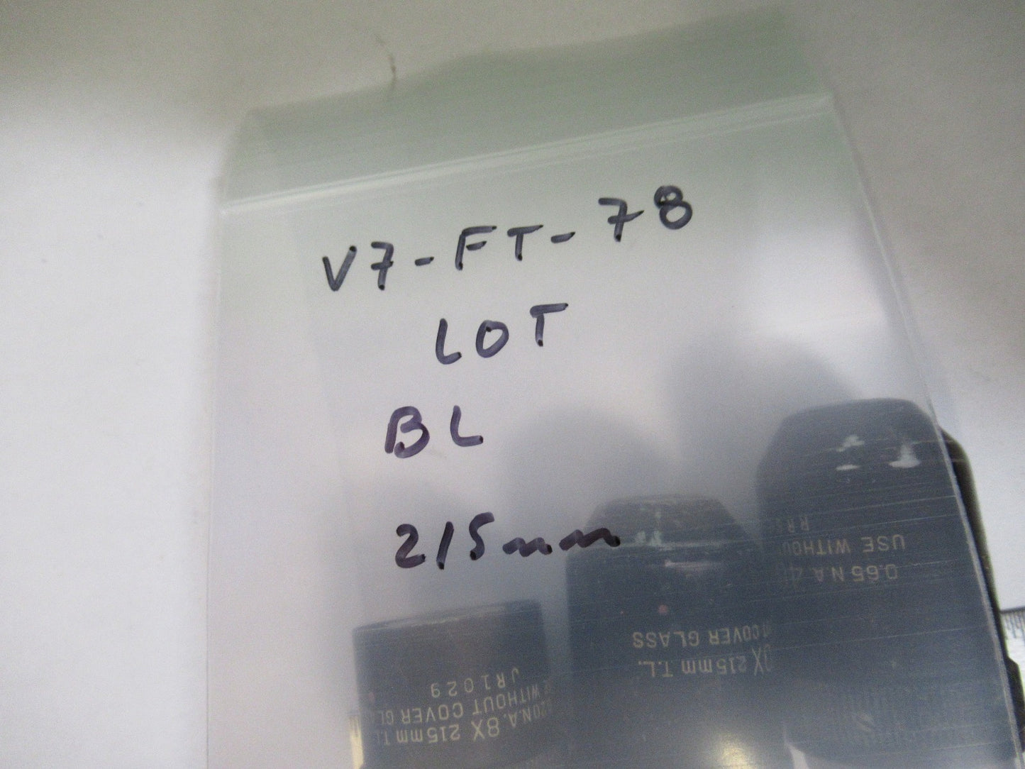 LOT OBJECTIVES BAUSCH LOMB EPI 215mm MICROSCOPE PART AS PICTURED V7-FT-78