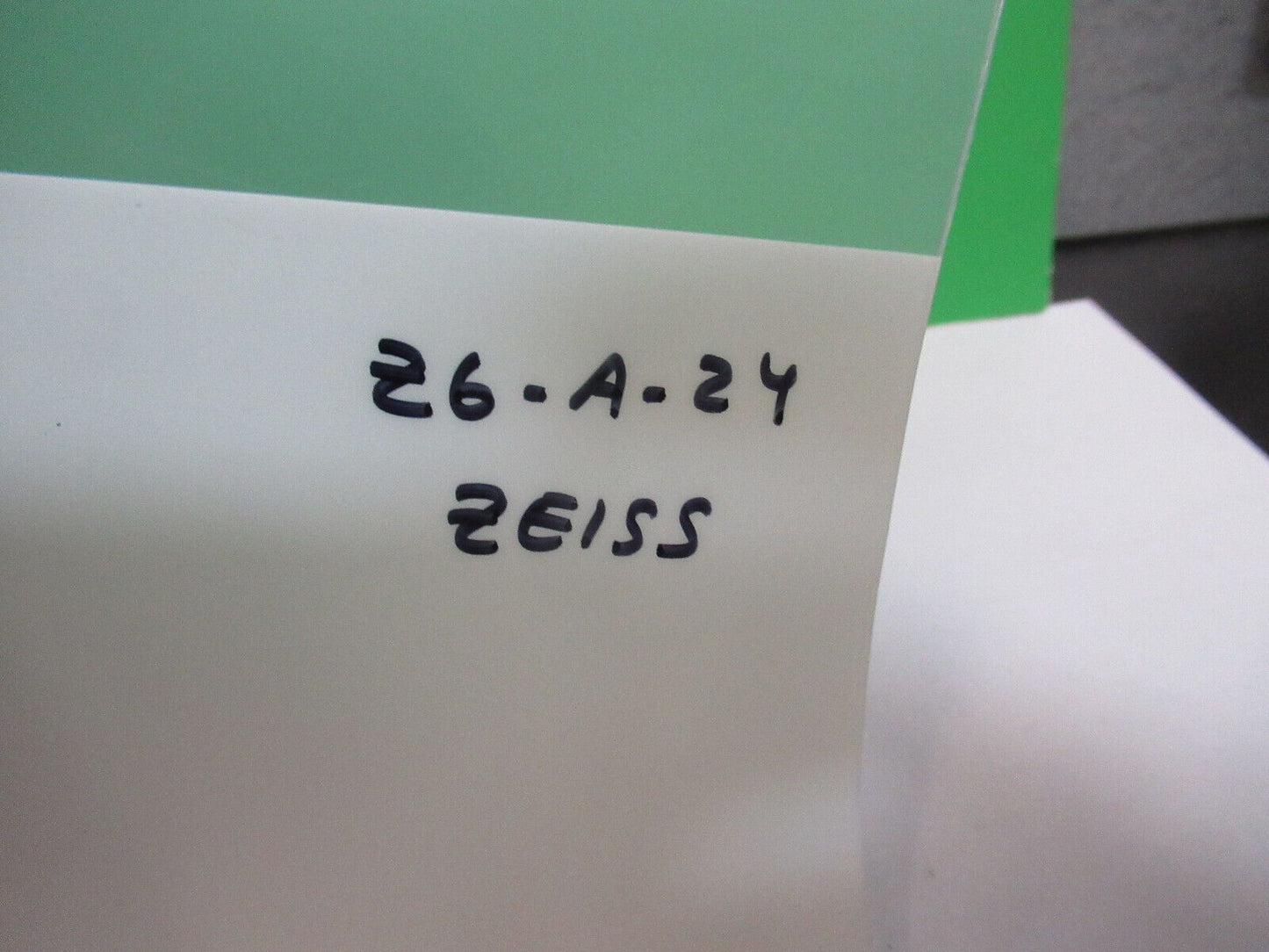 ZEISS GERMANY CONDENSER HOLDER OPTICS MICROSCOPE PART AS PICTURED Z6-A-25