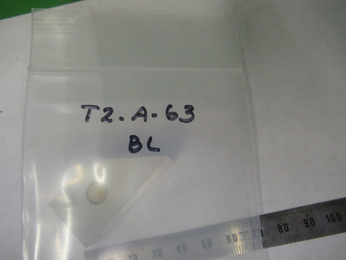 BAUSCH LOMB GLASS PRISM OPTICS MICROSCOPE PART AS PICTURED T2-A-63