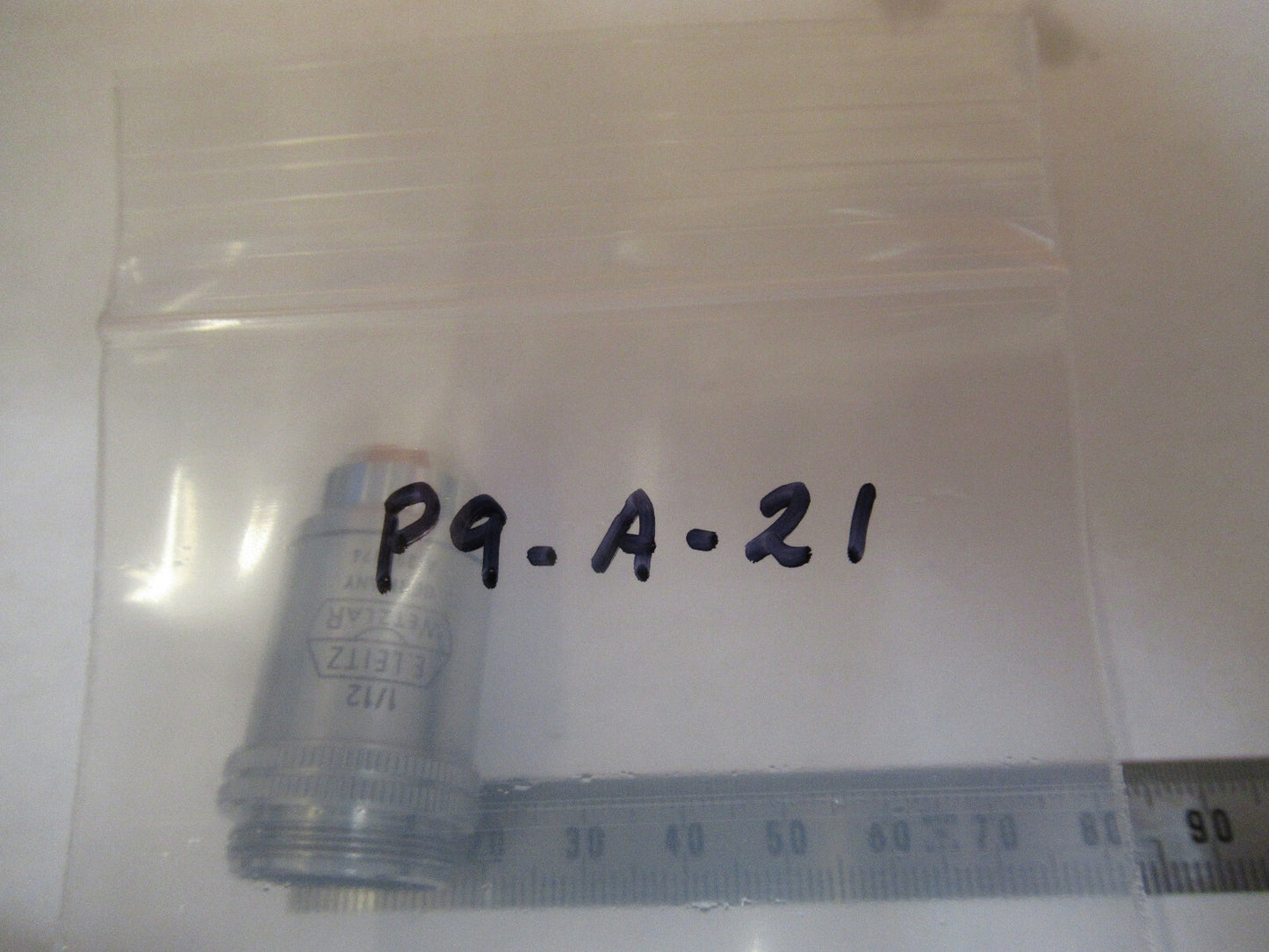 ANTIQUE ERNST LEITZ 100X/170 OBJECTIVE MICROSCOPE PART AS PICTURED &P9-A-21