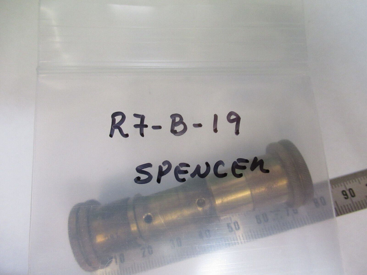 SPENCER ANTIQUE BRASS FINE MICROMETER MICROSCOPE PART AS PICTURED &R7-B-19Bx