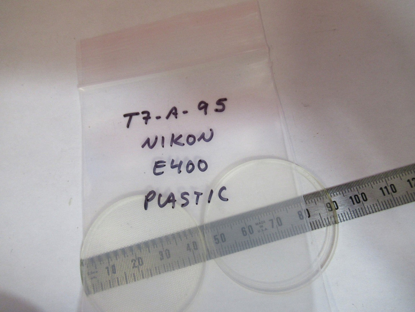 NIKON E400 ECLIPSE PLASTIC LENS DIFFUSER SET MICROSCOPE PART AS PICTURED T7-A-95