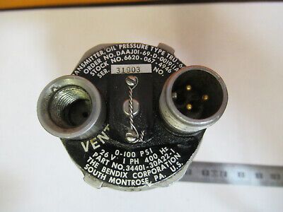 BENDIX TRU-66/A TRANSMITTER PRESSURE 418-00044 NSN AIRCRAFT PART AS PIC &P4-A-27