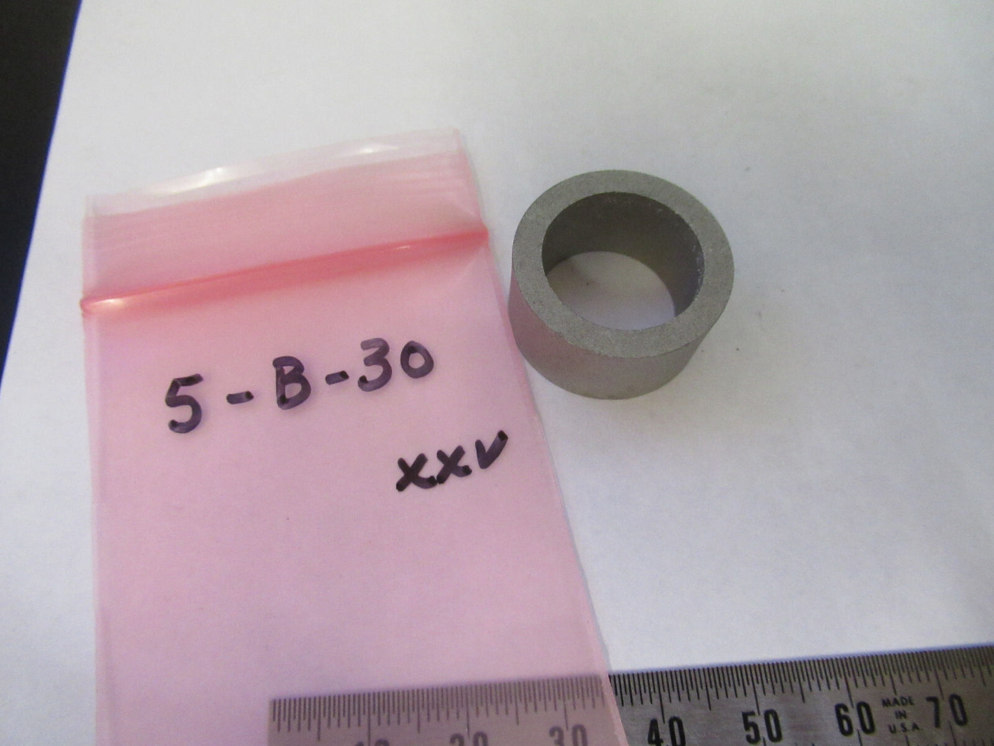 METAL RING CYLINDER TUNGSTEN ALLOY 90% CHEMICAL ELEMENT AS PICTURED #5-B-30