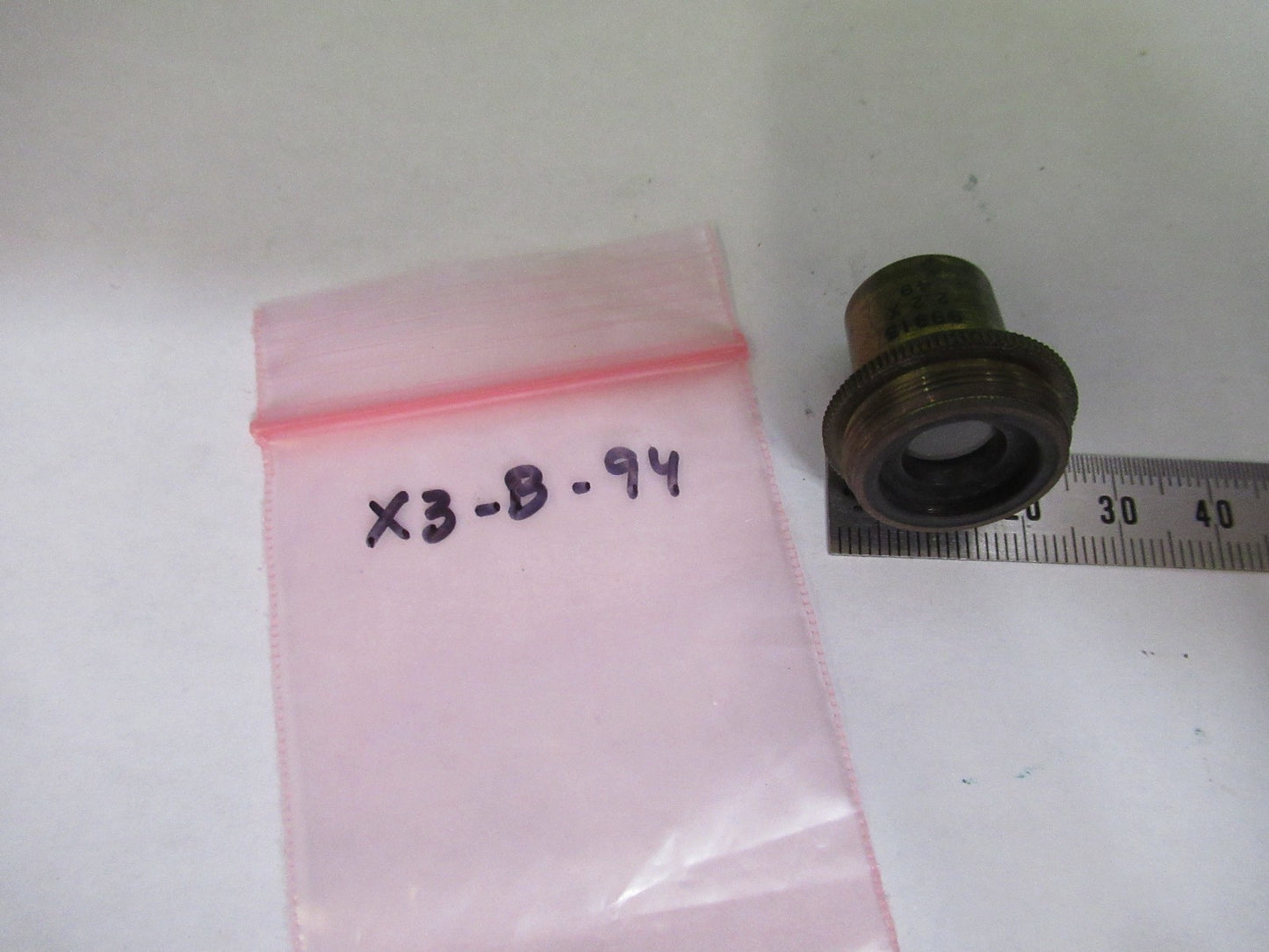 ANTIQUE BRASS SPENCER OBJECTIVE 48mm LENS MICROSCOPE PART AS PICTURED X3-B-94