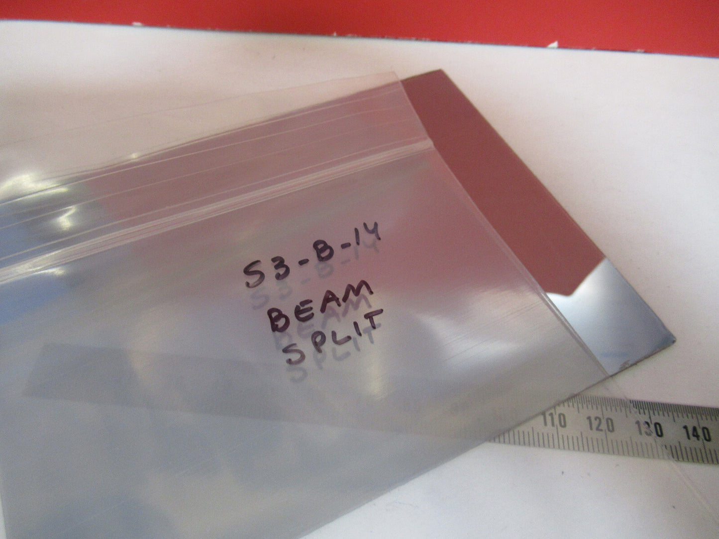OPTICAL BEAM SPLITTER PLATE MICROSCOPE PART AS Pictured S8-B-14