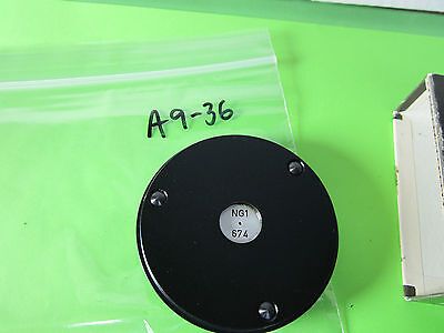 MICROSCOPE LEITZ WETZLAR GERMANY STANDARD FILTER NG1 OPTICS + BOX BIN#A9-36ii