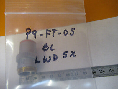 INDUSTRIAL LWD BAUSCH LOMB OBJECTIVE 5X MICROSCOPE PART AS PICTURED #P9-FT-05