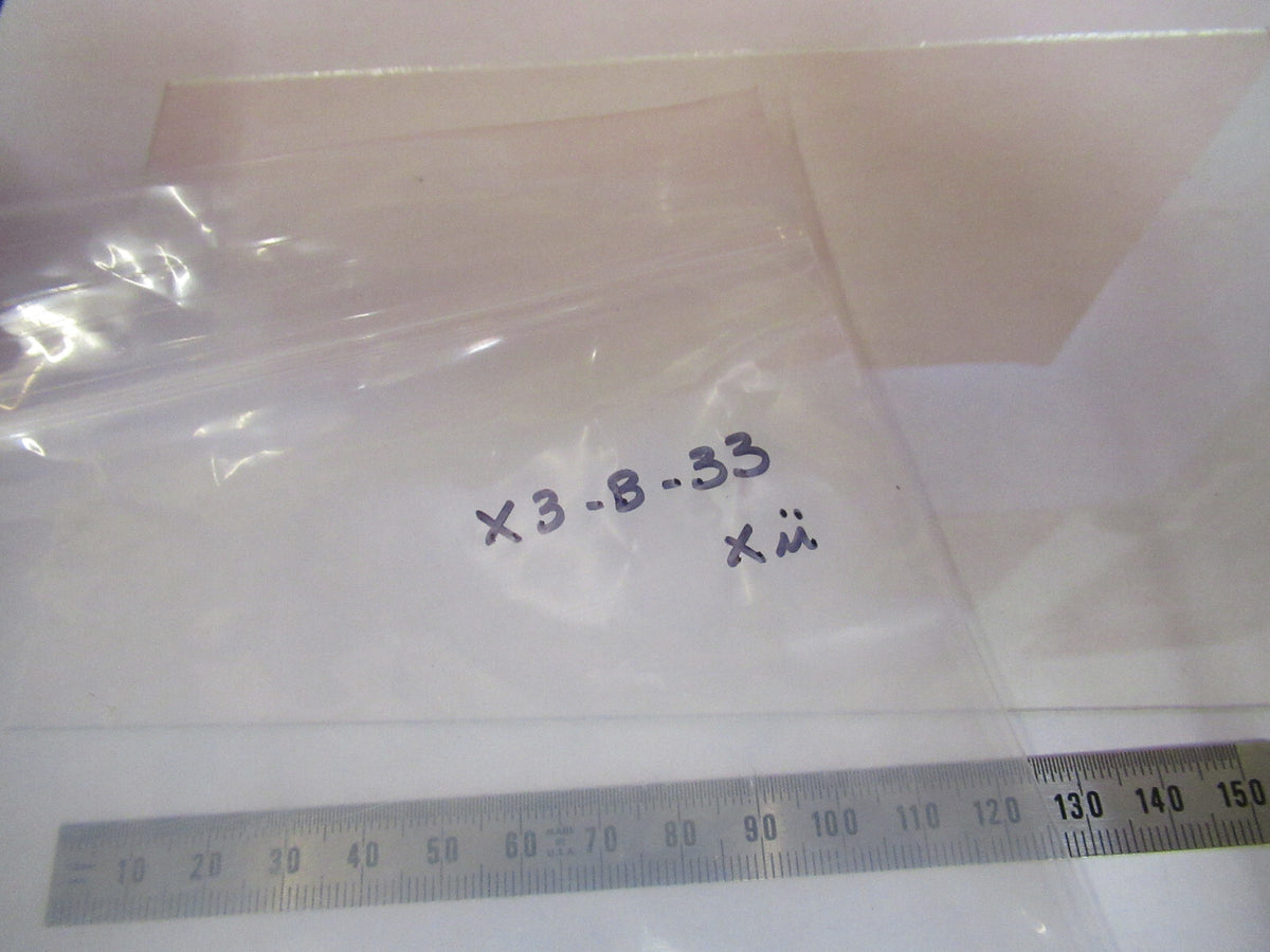 OPTICAL BK7 GLASS COATED LARGE PLATE WINDOW LASER OPTICS X3-B-33