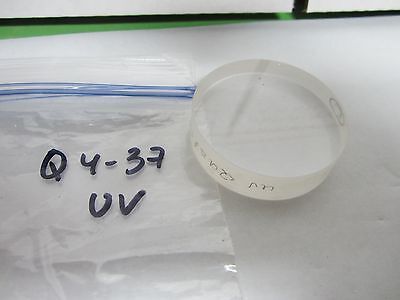 OPTICAL QUARTZ UV ULTRAVIOLET WINDOW LASER OPTICS AS IS BIN#Q4-37