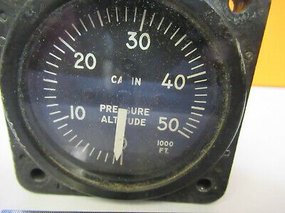 INDICATOR PRESSURE ALTITUDE GRUMMAN KOLLSMAN AIRCRAFT INSTRUMENT as pic p9-a-92