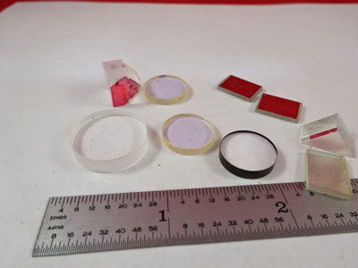 Optical Lot Prisms Lenses Lens Coated Etc Laser Optics B