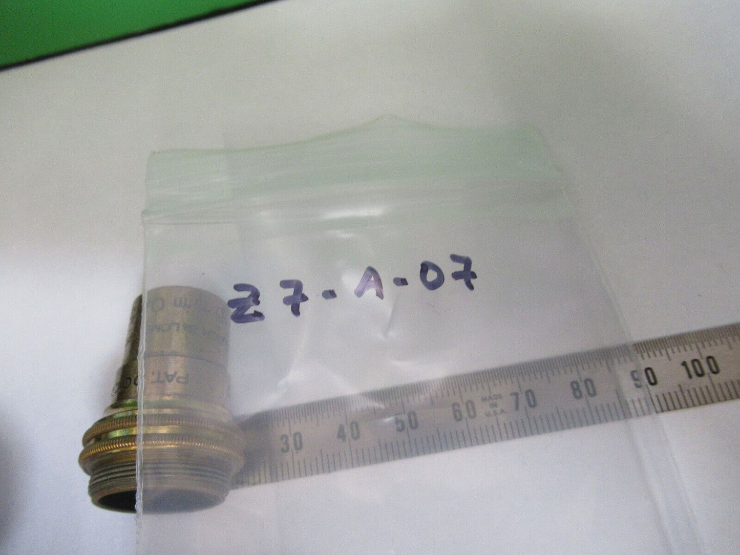 ANTIQUE BAUSCH LOMB OBJECTIVE 10X OPTICS MICROSCOPE PART AS PICTURED &Z7-A-07