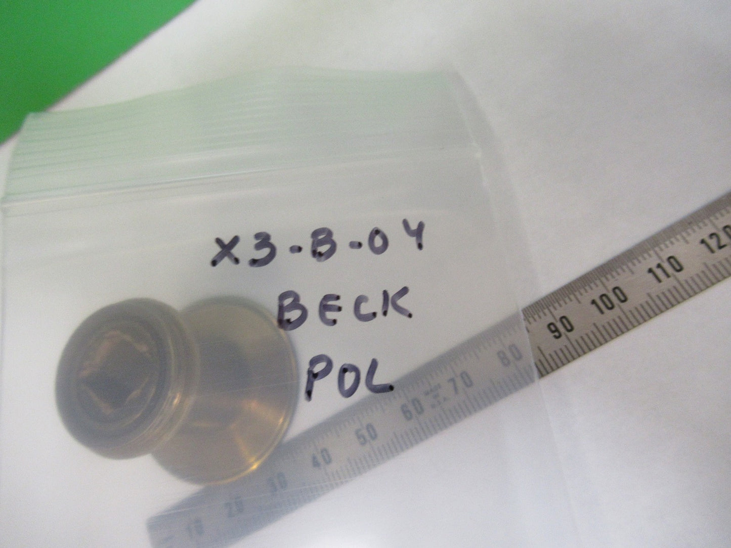 ANTIQUE BRASS POLARIZER BECK UK OPTICS MICROSCOPE PART AS PIC X3-B-04
