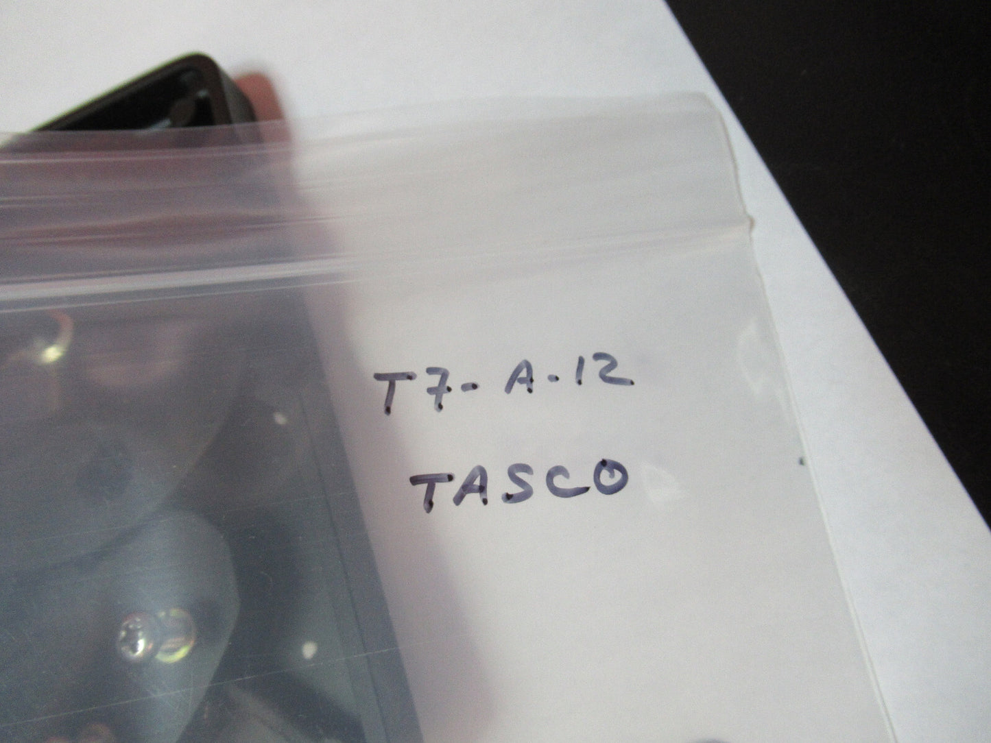 TASCO STAGE TABLE + CONDENSER OPTICS MICROSCOPE PART AS PICTURED T7-A-12