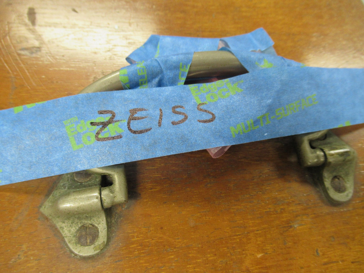 ANTIQUE WOOD CABINET EMPTY CARL ZEISS 1900's with key MICROSCOPE PART TA-5-b