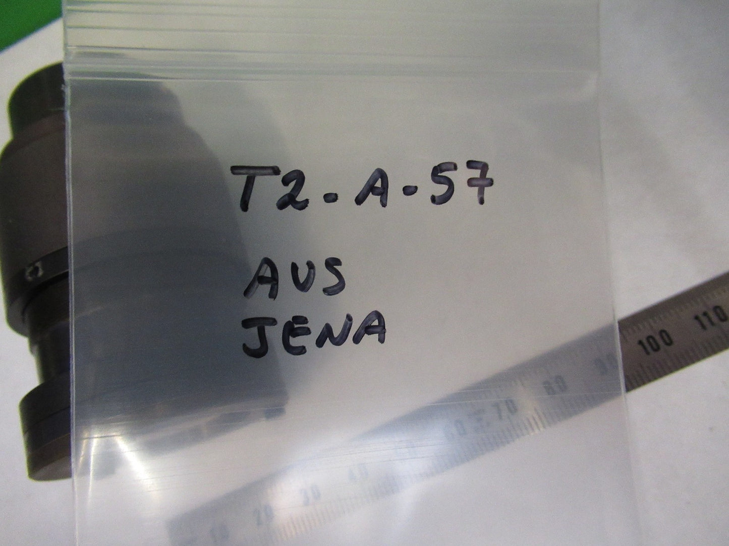 AUS JENA GERMANY LARGE LENS ASSEMBLY OPTICS MICROSCOPE PART AS PICTURED T2-A-57