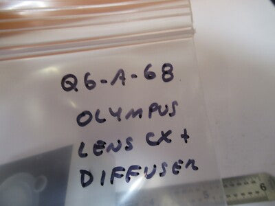 OLYMPUS DIFFUSER ILLUMINATOR LENS ASSEMBLY MICROSCOPE PART AS PICTURED &Q6-A-68