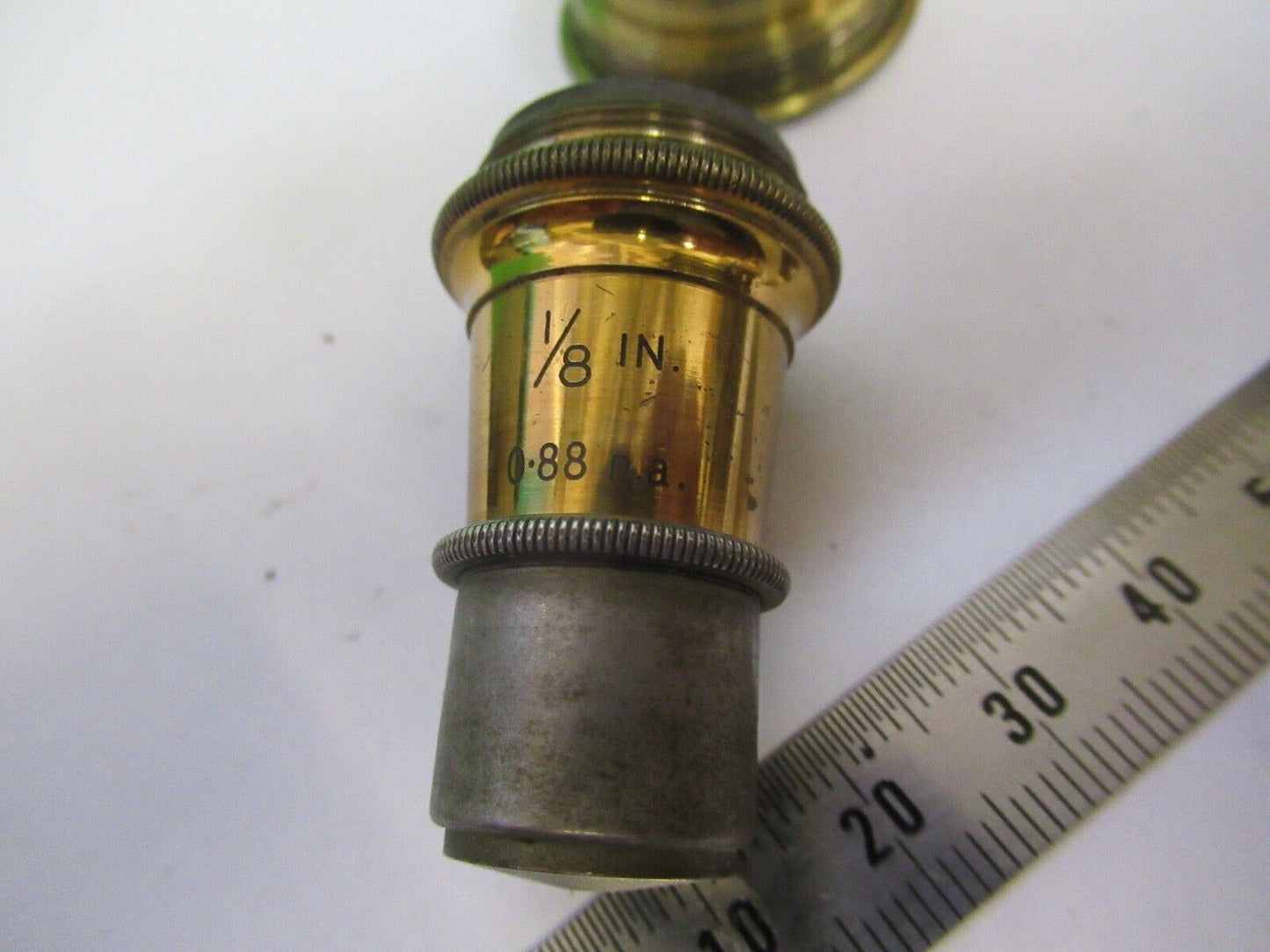 ANTIQUE WATSON UK OBJECTIVE PARA 1/8 LENS OPTICS MICROSCOPE PART F8-B-19
