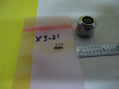 MICROSCOPE PART OBJECTIVE OPTICS #X5-21