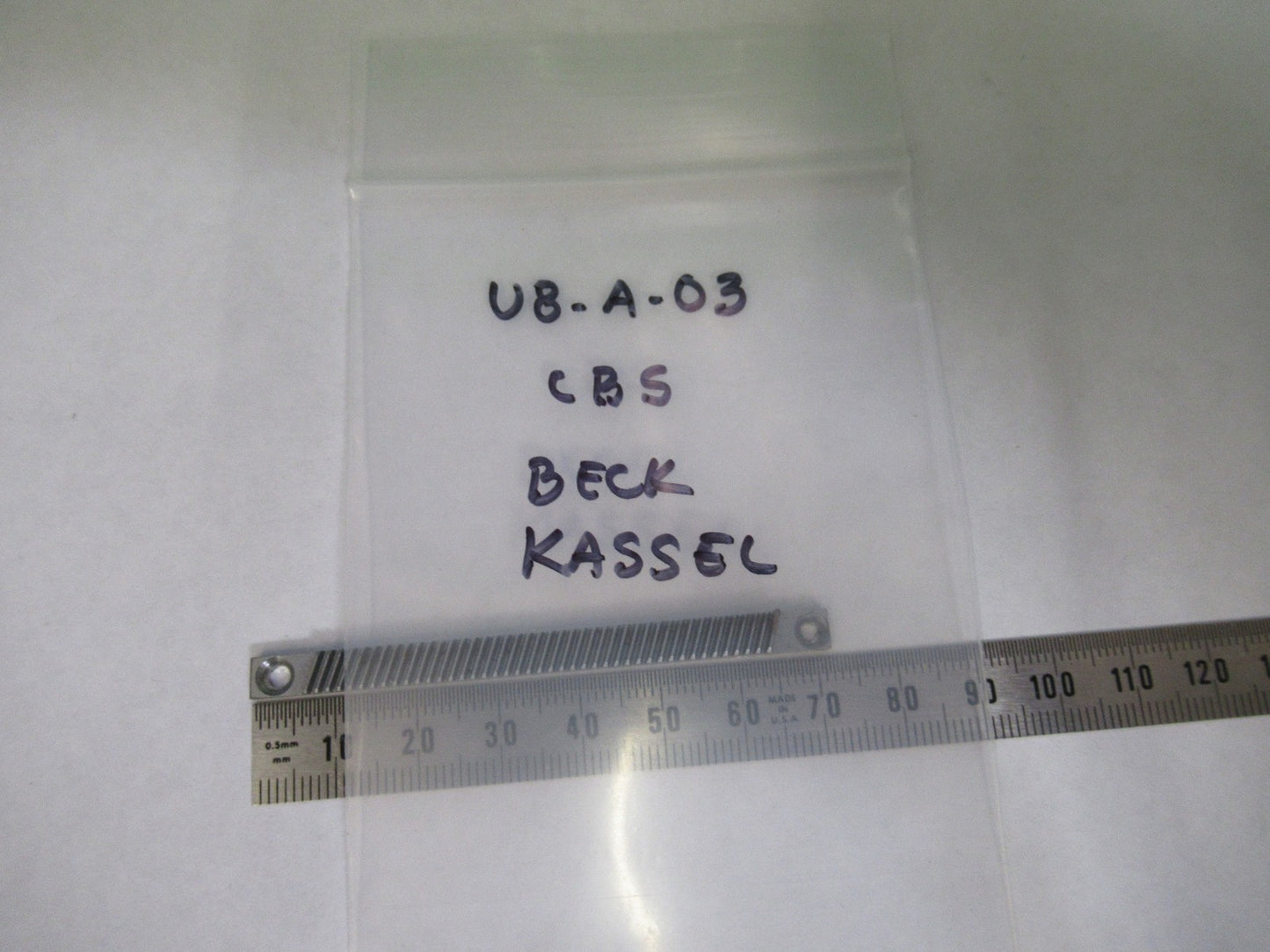 ANTIQUE CBS KASSEL BECK GEAR RACK STEREO MICROSCOPE PART AS PICTURED U8-A-03