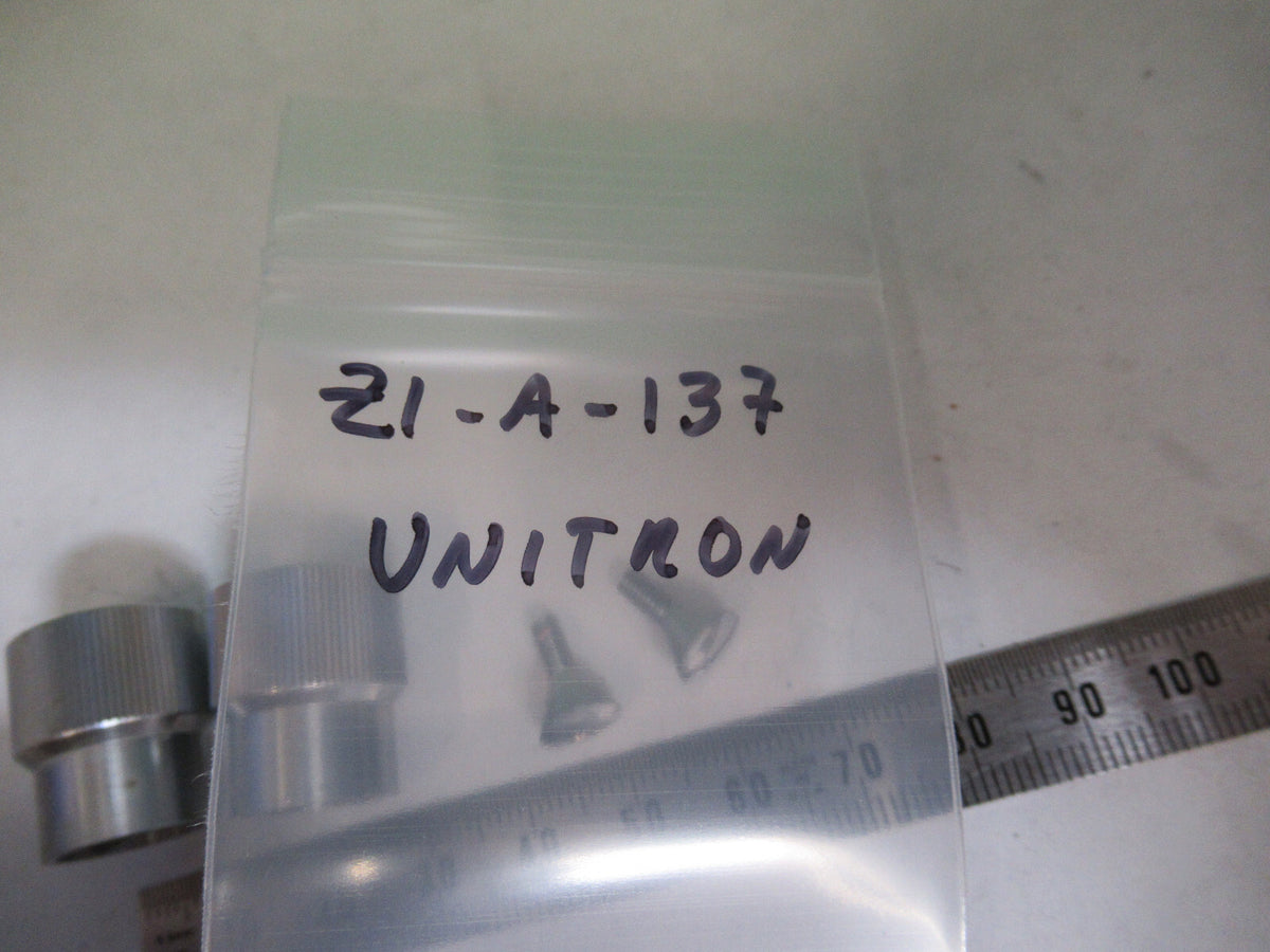 UNITRON JAPAN SET KNOBS MICROSCOPE PART AS PICTURED &Z1-A-137