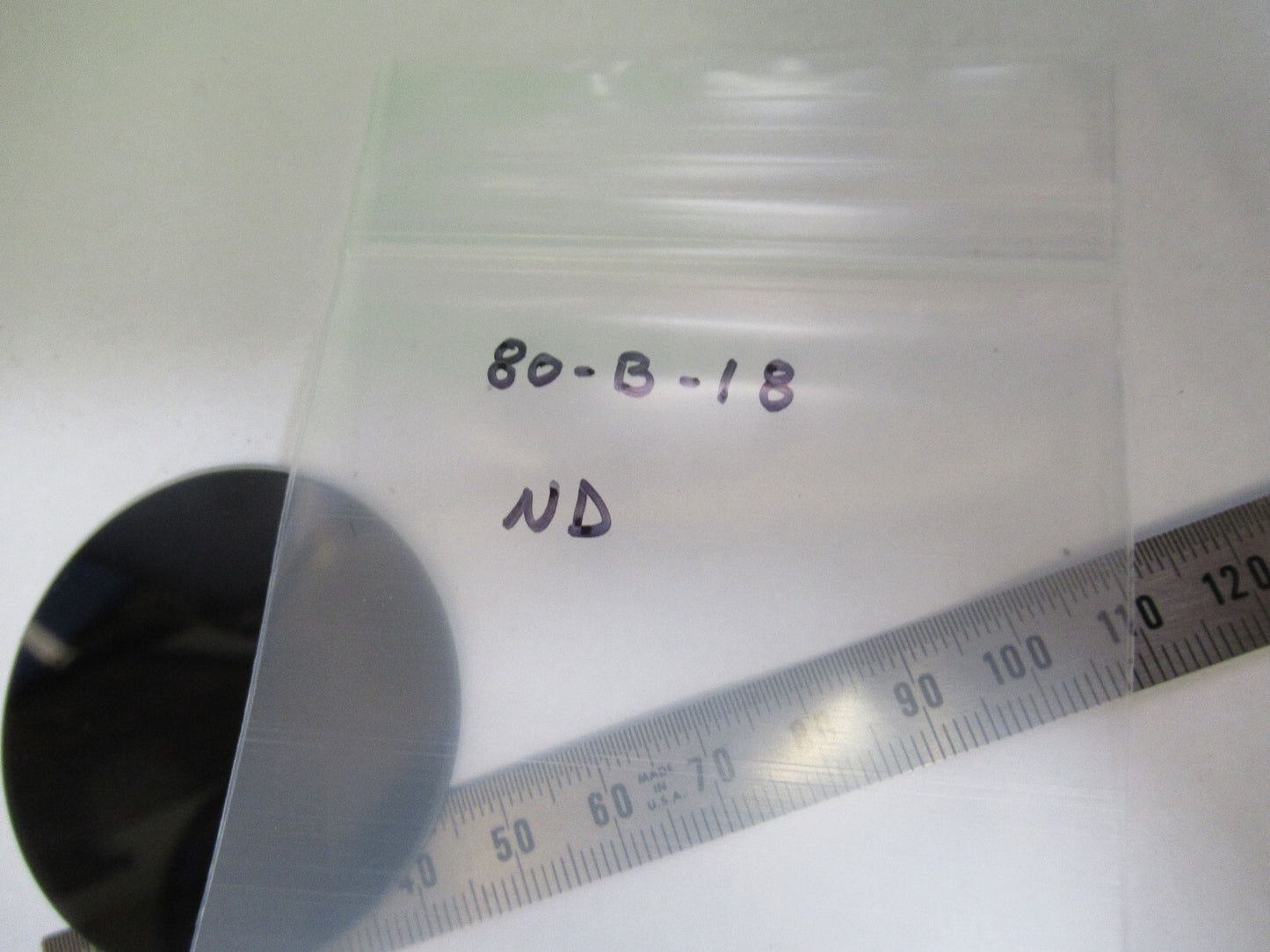 OPTICAL GLASS NEUTRAL DENSITY MIL SPEC LASER OPTICS FILTER AS PICTURED 80-B-18