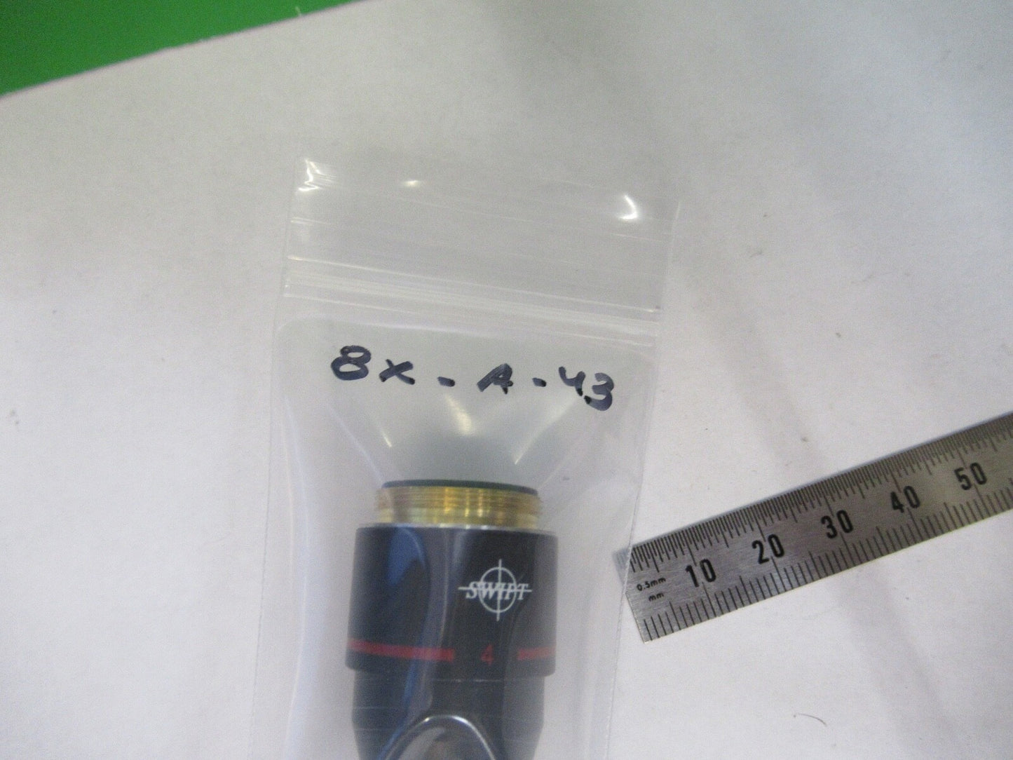 SWIFT 4X /160 SP LENS OBJECTIVE OPTICS MICROSCOPE PART AS PICTURED 8X-A-43