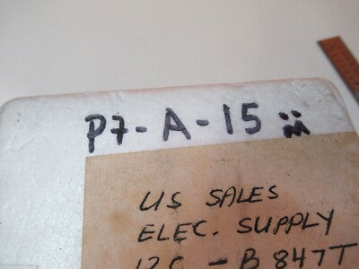 COLLECTABLE THIN SILICON WAFER WITH COMPONENTS AS PICTURED &P7-A-15