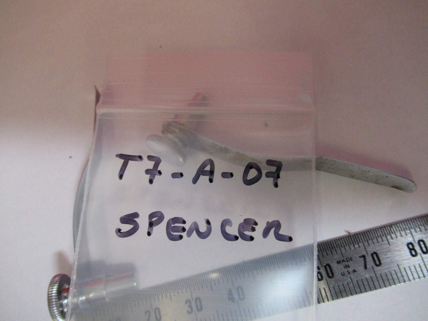 ANTIQUE SPENCER AO PAIR CLIPS SET OPTICS MICROSCOPE PART AS PICTURED T7-A-07