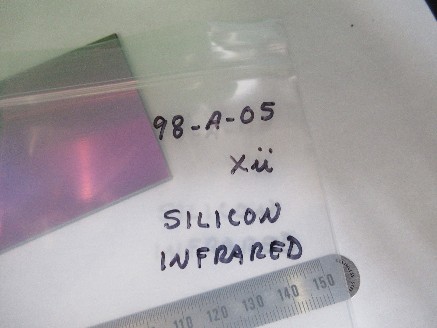 OPTICAL SILICON METAL LENS PLATE INFRARED PRO LASER OPTICS AS PICTURED 98-A-05