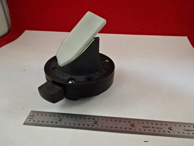 MICROSCOPE PART AO ILLUMINATOR MIRROR + DIAPHRAGM IRIS AMERICAN OPTICS #J6-99B