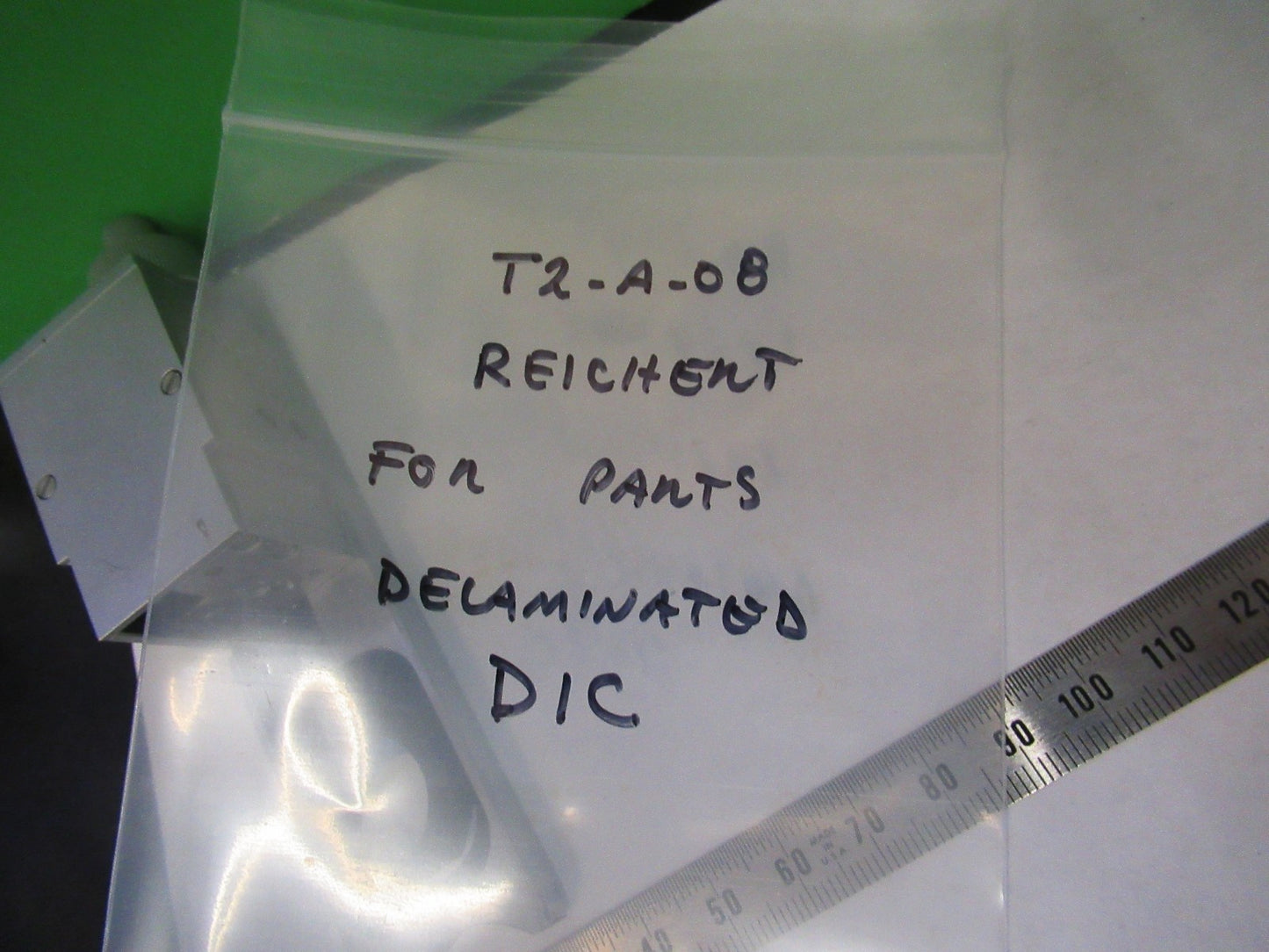 For Parts LEICA GERMANY DIC SLIDE POLYVAR MICROSCOPE PART AS PICTURED T2-A-08